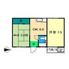 グランドパーク桜井町 2DKの間取り