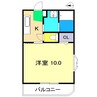 ミレニアム司 1Kの間取り