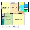 ファミリーメゾン白岩 3DKの間取り