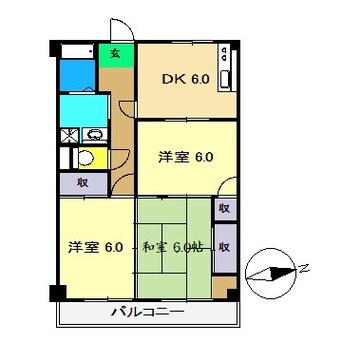 間取図 イーストハイツ(一宮)