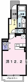 メゾン　ＩＮＯＵＥ 1Kの間取り