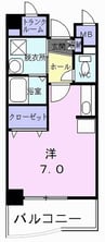 川島第２マンション 1Kの間取り