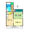 山崎ハイツ(桟橋) 2DKの間取り