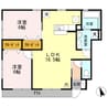 ピースフル Ⅱ 2LDKの間取り
