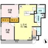 ピースフル Ⅱ 2LDKの間取り