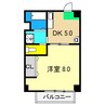 マルイマンション 1DKの間取り