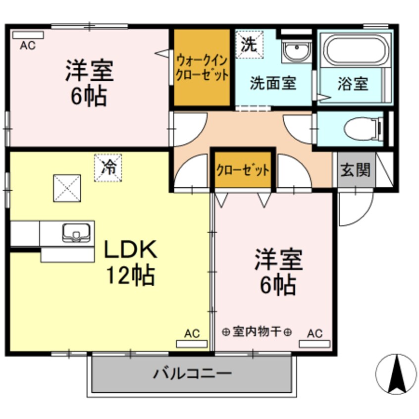 間取図 グランフェリオ A棟