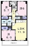 ＳＫＹ　ＭＡＮＳＩＯＮ 3LDKの間取り