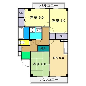 間取図 セゾン･メルヴェーユ冬