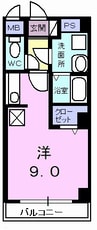 クレスト２０ 1Kの間取り