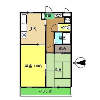 間取図 ヴィラ･アンソレイエ十津