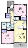 エテルノ 2LDKの間取り