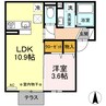 リヴェール 1LDKの間取り