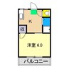 コーポライジング 1Kの間取り