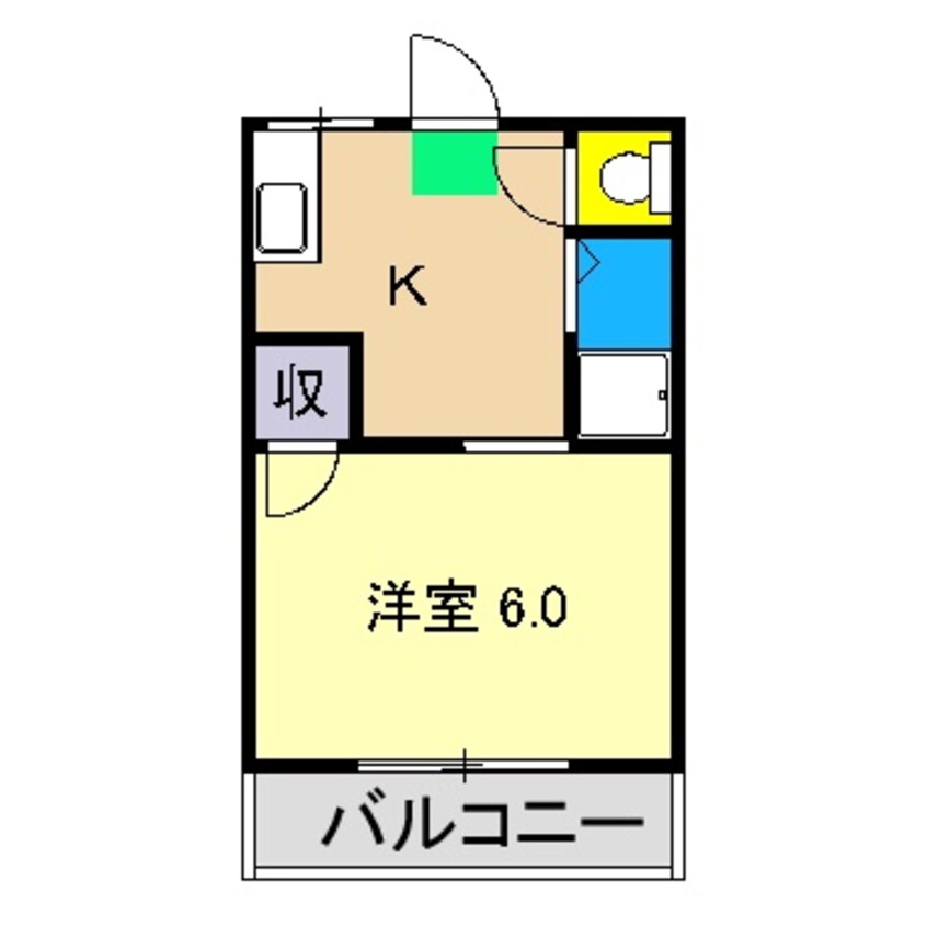 間取図 コーポライジング