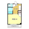 コーポライジング 1Kの間取り