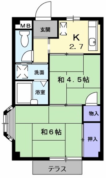 間取図 あうんハイツ