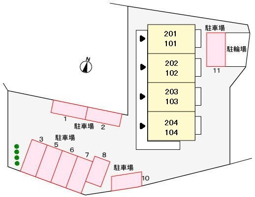 駐車場 あうんハイツ