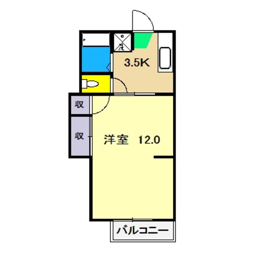 間取図 岡江ハイツ A棟