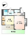 ベル ポスト 1LDKの間取り