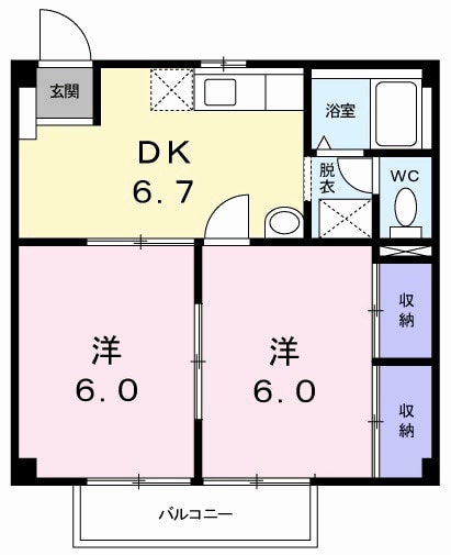 間取り図 カーサ鴨部