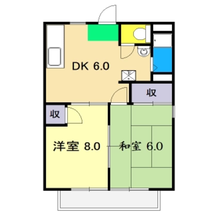 間取図 ハイツ欅