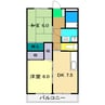 ディアコートYS 2DKの間取り