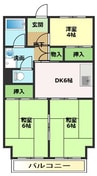 東洋マンション 3DKの間取り