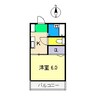 ハイツ結城 1Kの間取り