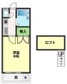 Arietta幸町 1Kの間取り