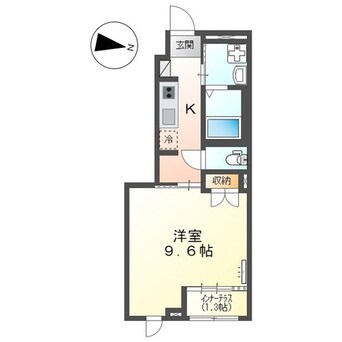 間取図 高知市電ごめん線・伊野線/朝倉駅 徒歩9分 1階 建築中