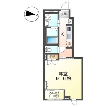 間取図 高知市電ごめん線・伊野線/朝倉駅 徒歩9分 1階 建築中