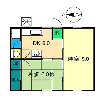 間取図 コーポ松本