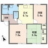 Y’s21 C棟 3DKの間取り