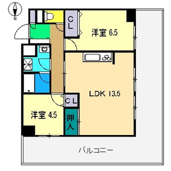 間取図 高知市電ごめん線・伊野線/堀詰駅 徒歩7分 9階 築36年