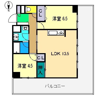 間取り図 ダイアパレス追手前(906)