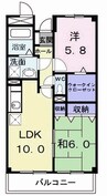 Ｅｎｅａｒｌ・Ｋｕｍａｚａｗａ 2LDKの間取り