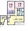 ビサイド・ハイウェイ　Ｃ 2LDKの間取り