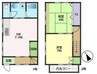 武田マンション棟割 2DKの間取り