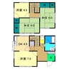 高知市電ごめん線・伊野線/朝倉駅 徒歩20分 1-2階 築46年 4DKの間取り