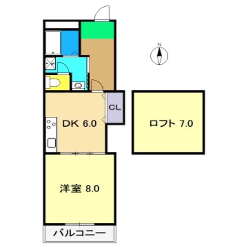 間取図 イーリスハイツ A棟