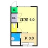 ひまわりハイツ 1Kの間取り