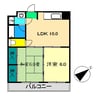 百石ヒルズ 2LDKの間取り