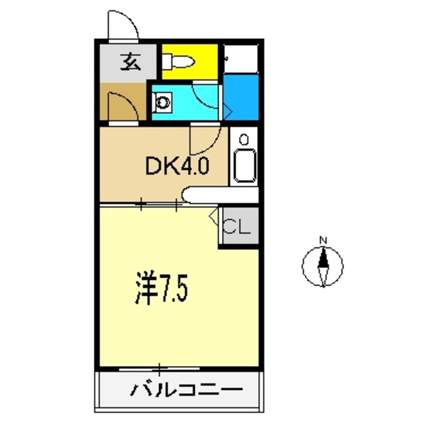 間取図 コーポ西村Ⅱ