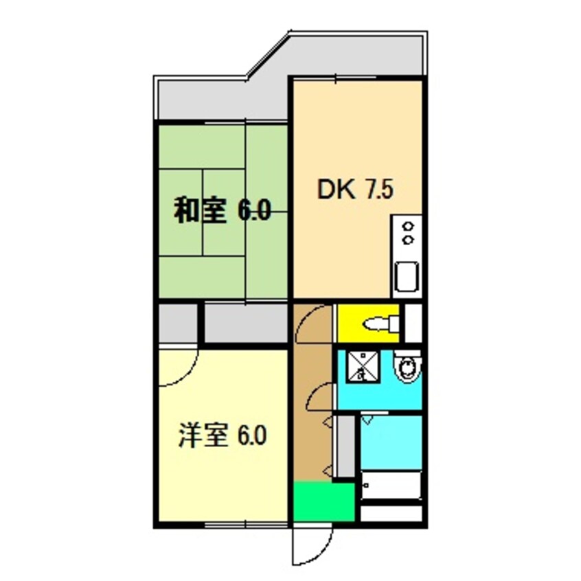 間取図 コーポライムグリーン