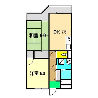 間取図 コーポライムグリーン