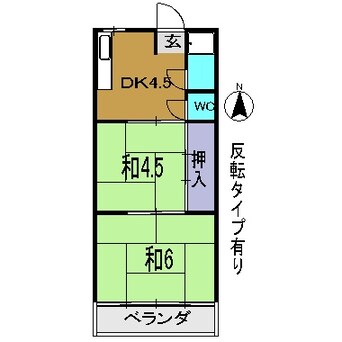 間取図 土讃線/土佐一宮駅 徒歩15分 2階 築41年