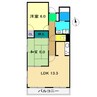 コーポ北斗七星Ⅰ 2LDKの間取り