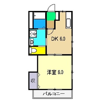 間取図 高知市電駅前線・桟橋線/桟橋通三丁目駅 徒歩2分 4階 築19年