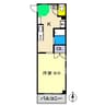 マンションつくし野 1Kの間取り